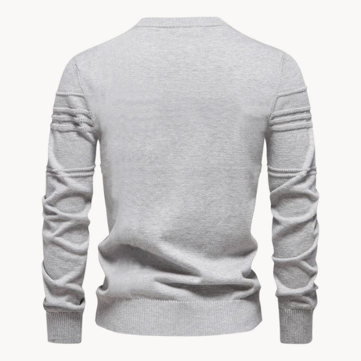 Men's Check Pattern Sweater, barley-grain knit - photo 7