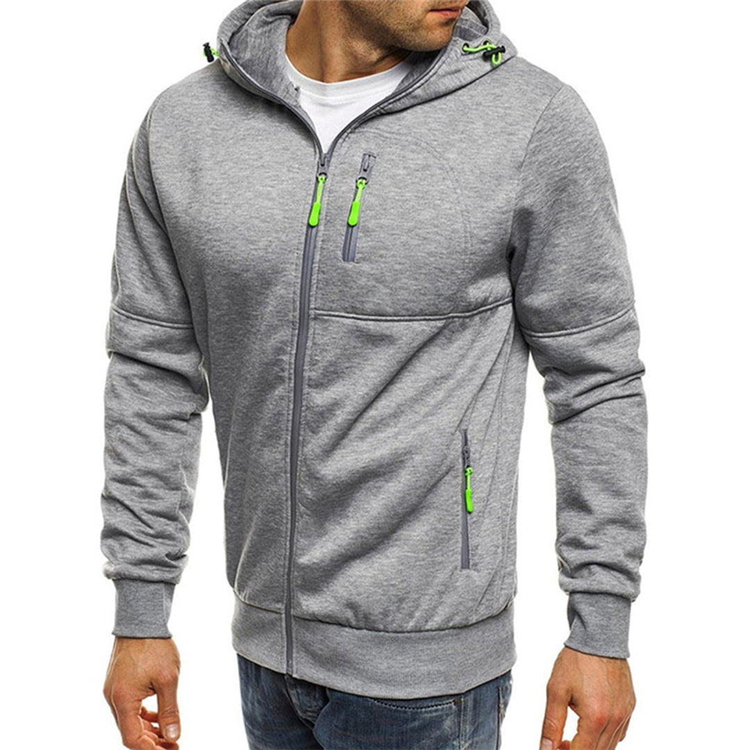 Men's Full-Zip Cotton Hoodie, relaxed fit - photo 3