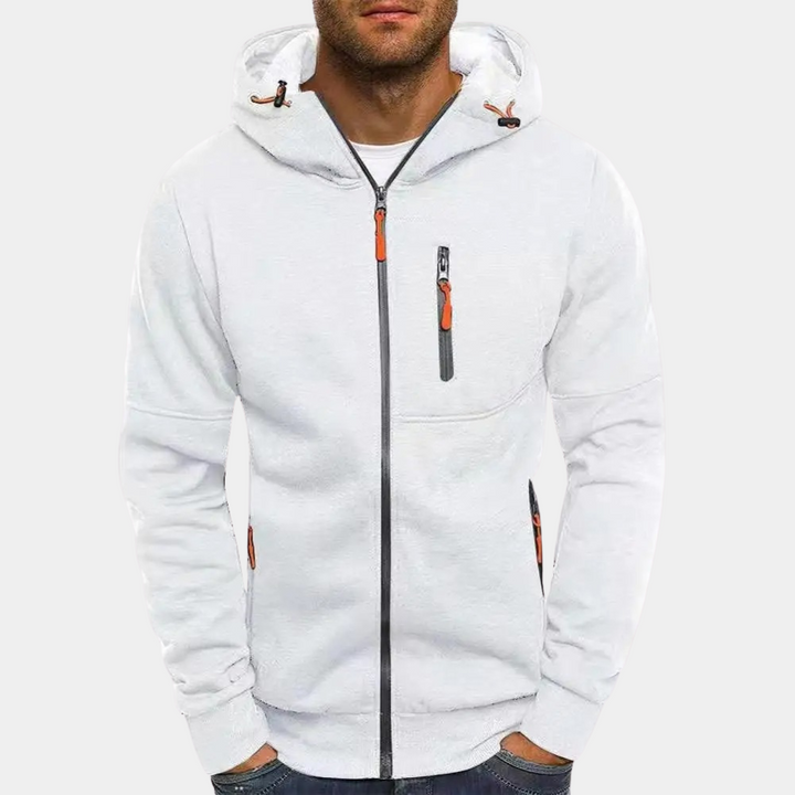 Men's Full-Zip Cotton Hoodie, relaxed fit - photo 7