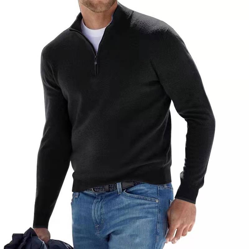 Men's Half-Zip Sweater, soft knit - photo 2