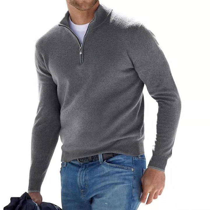Men's Half-Zip Sweater, soft knit - photo 4