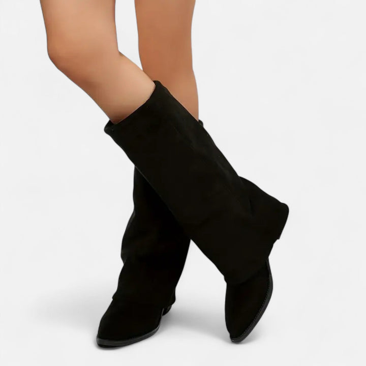 Women's Chunky-Heel Knee-High Boots, side zip - photo 5