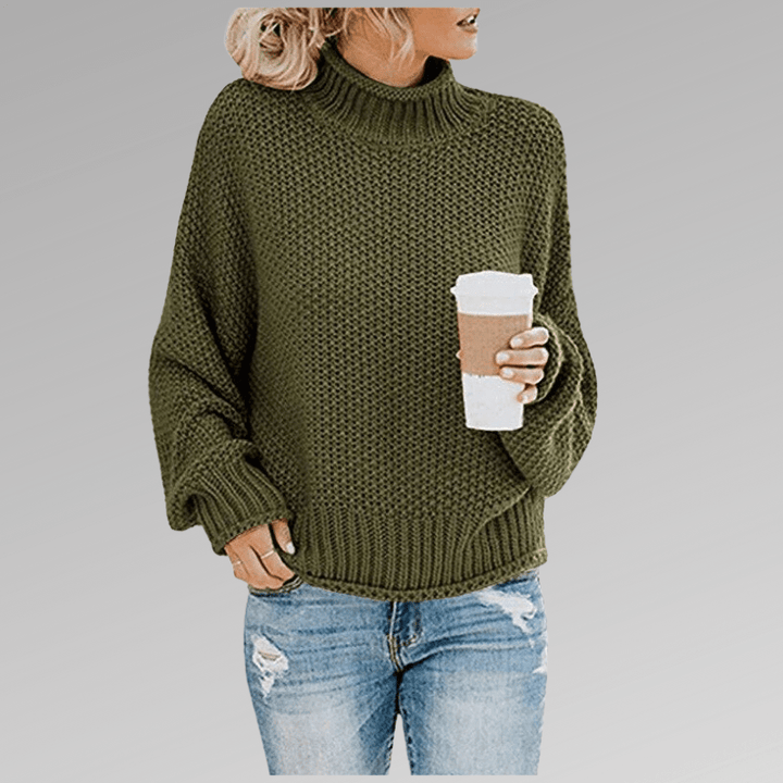 Women's Chunky Knit Sweater, coarse textured - photo 2