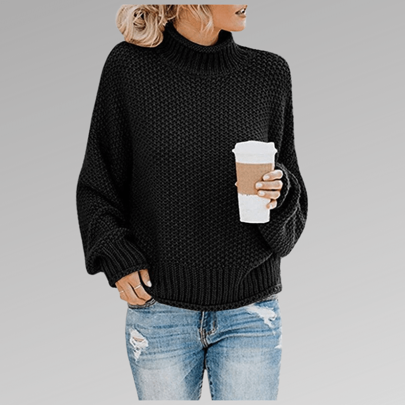 Women's Chunky Knit Sweater, coarse textured - photo 3