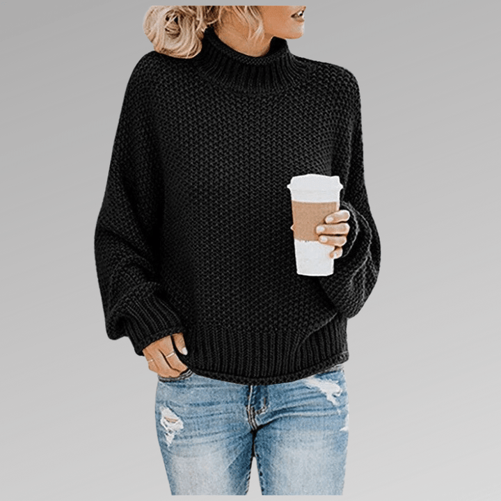 Women's Chunky Knit Sweater, coarse textured - photo 3