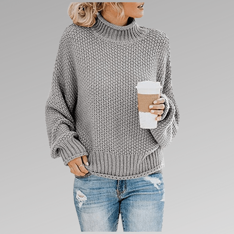 Women's Chunky Knit Sweater, coarse textured - photo 5