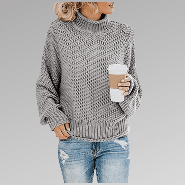 Women's Chunky Knit Sweater, coarse textured - photo 5