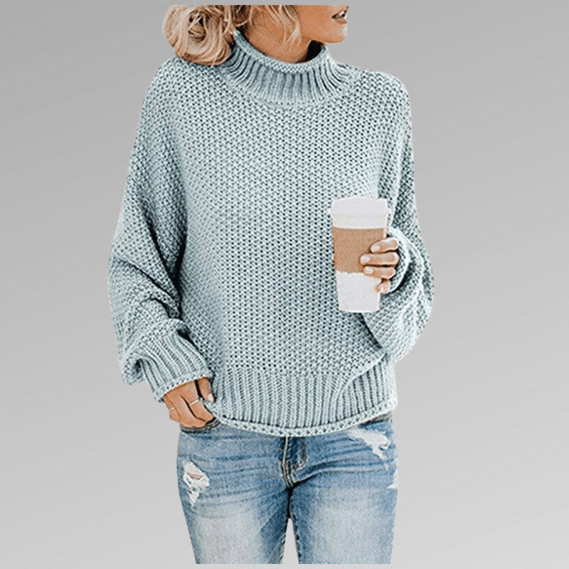 Women's Chunky Knit Sweater, coarse textured - photo 6