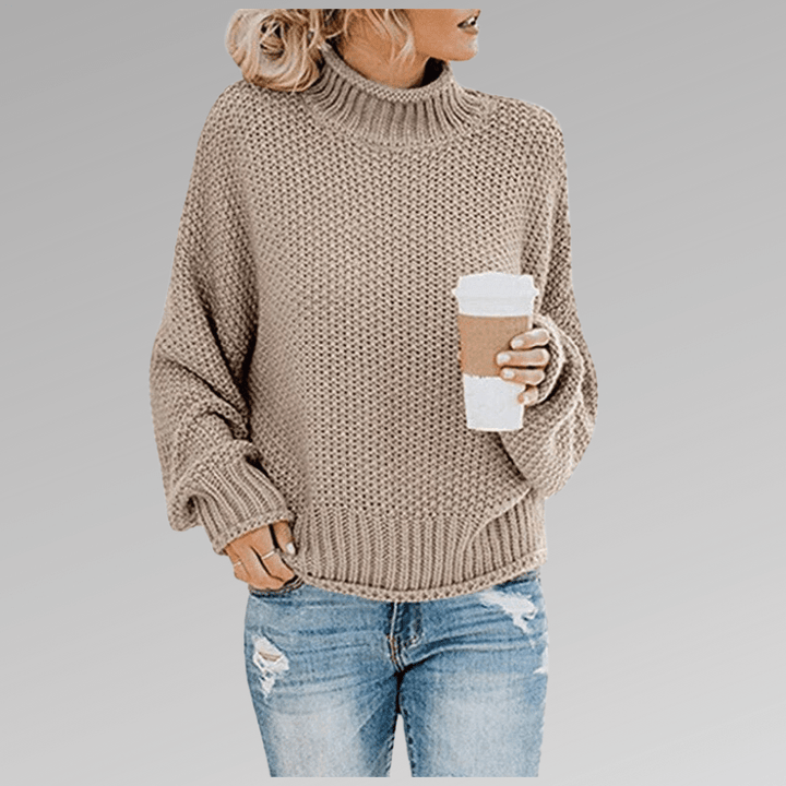 Women's Chunky Knit Sweater, coarse textured - photo 9