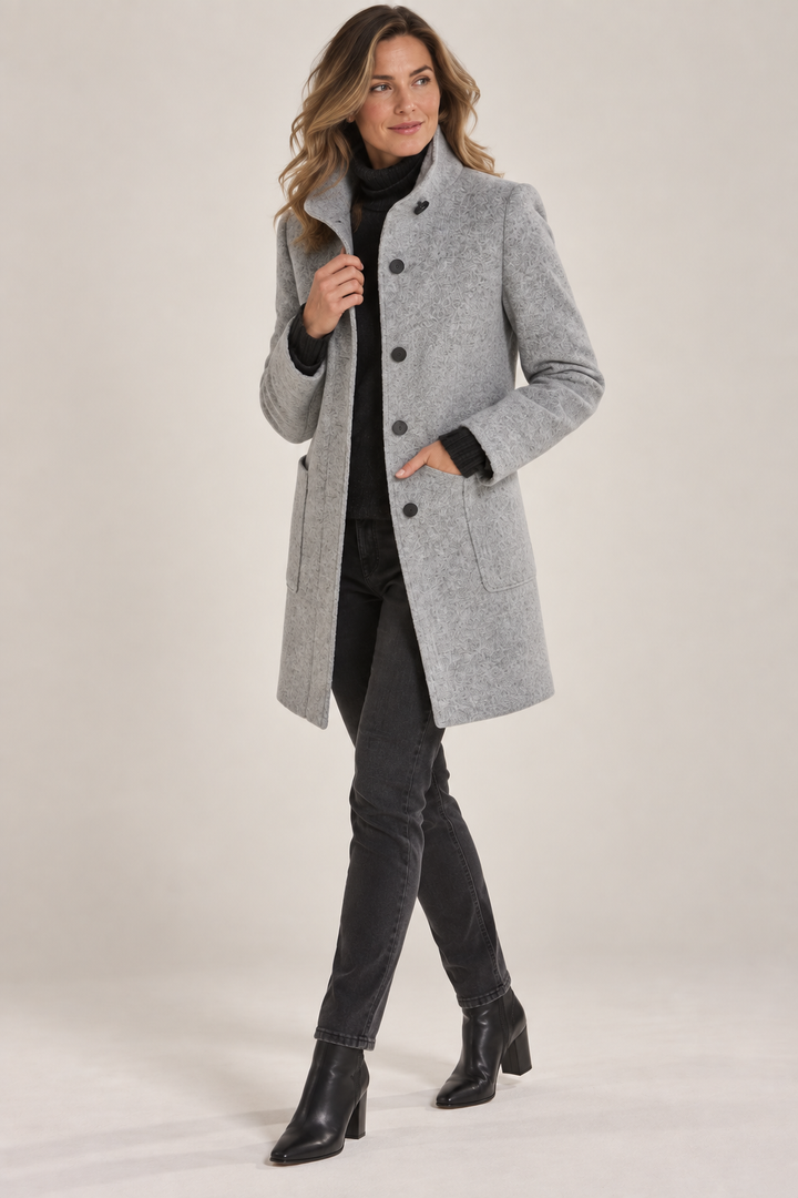 Women's Classic Wool-Blend Coat, tailored - photo 2