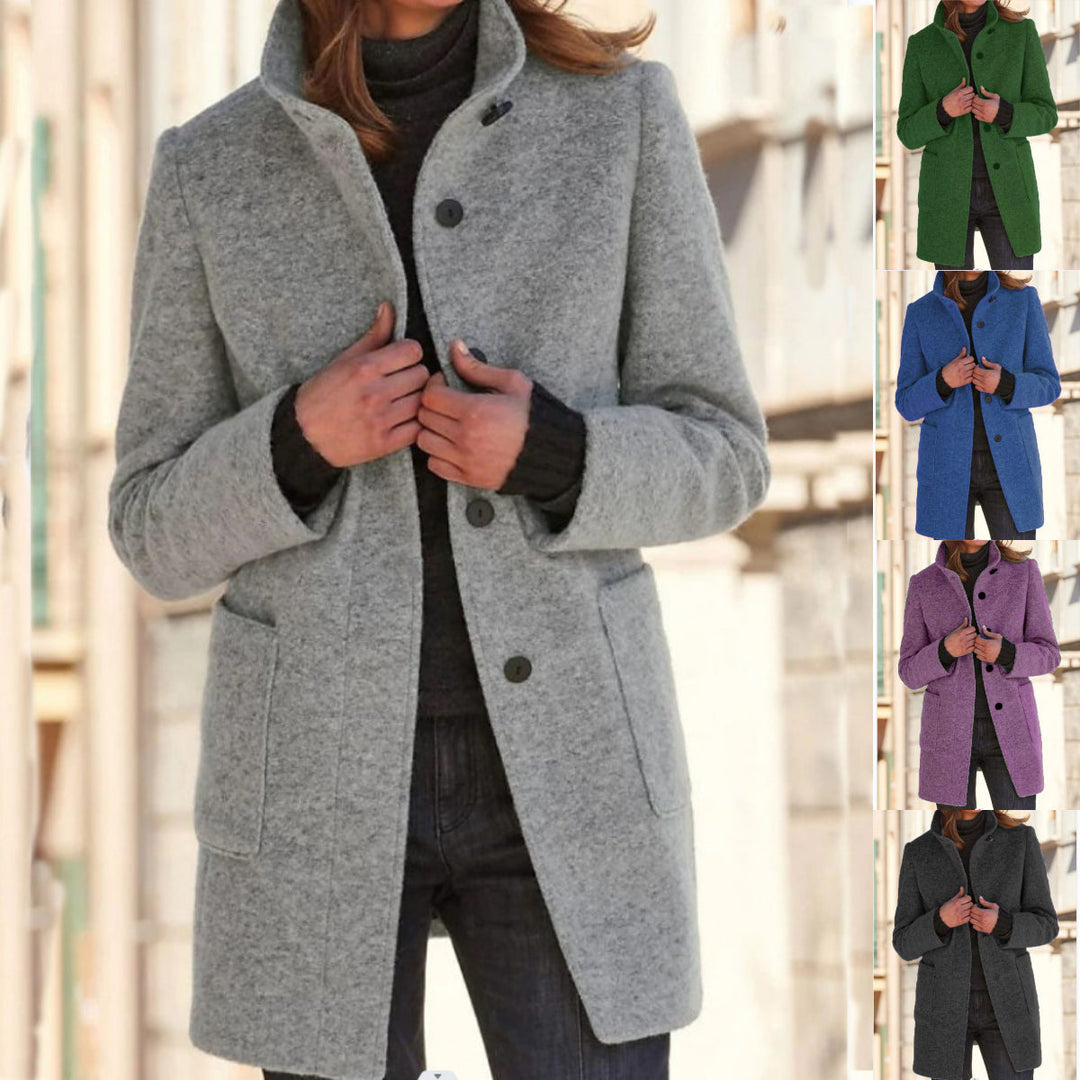 Women's Classic Wool-Blend Coat, tailored - photo 3