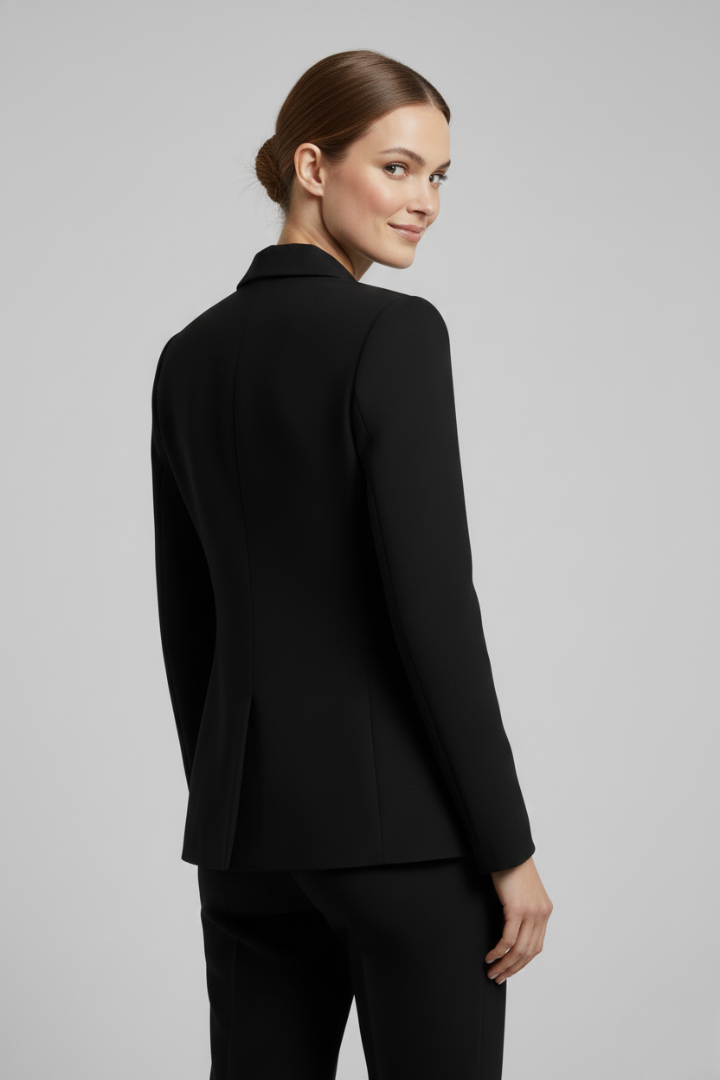 Women's Double-Breasted Blazer, gold-tone buttons - photo 5