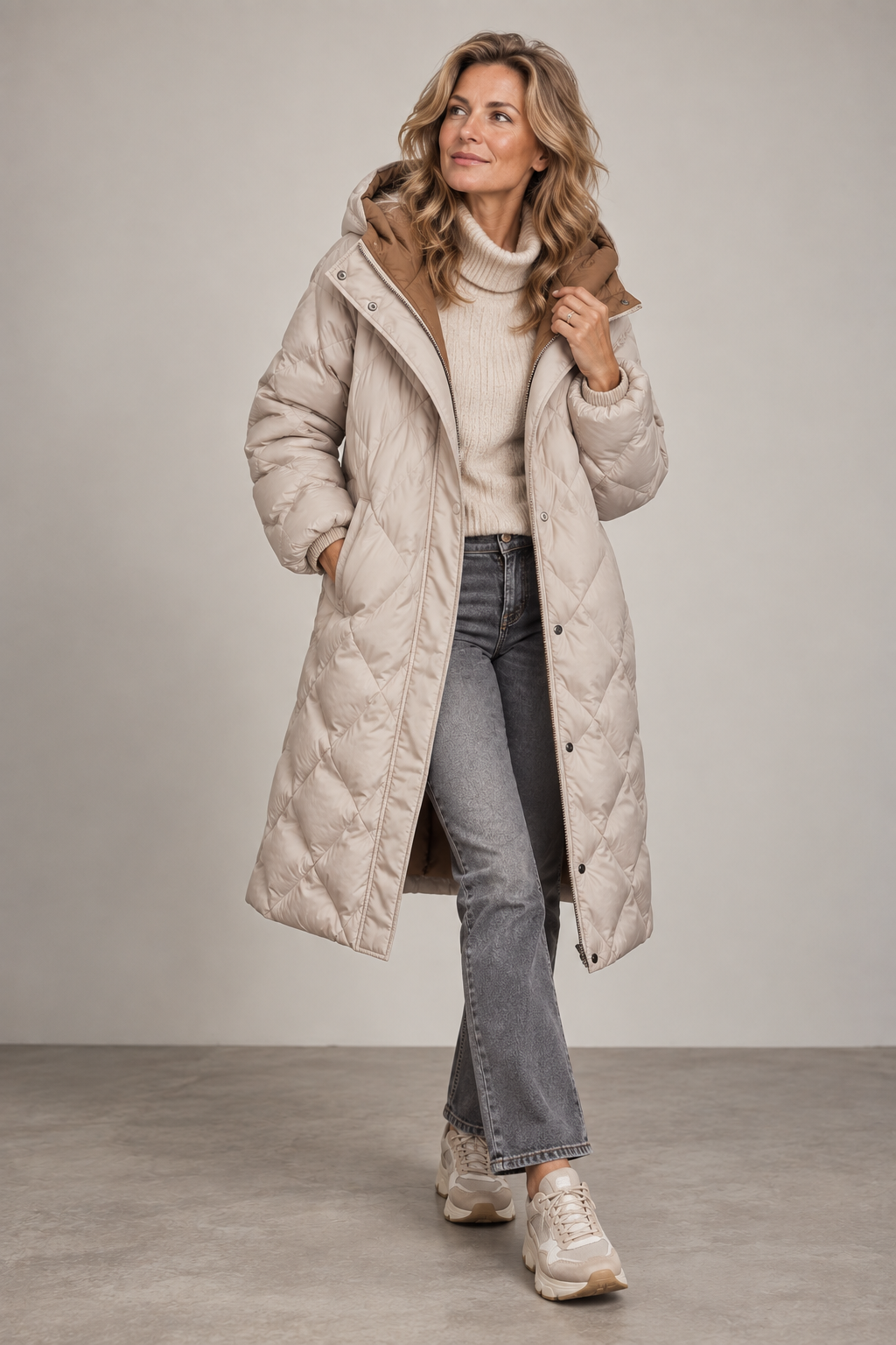 Women's Down Jacket, warm - photo 1