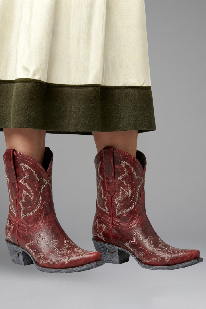 Women's Embroidered Western Boots, mid-calf - photo 2