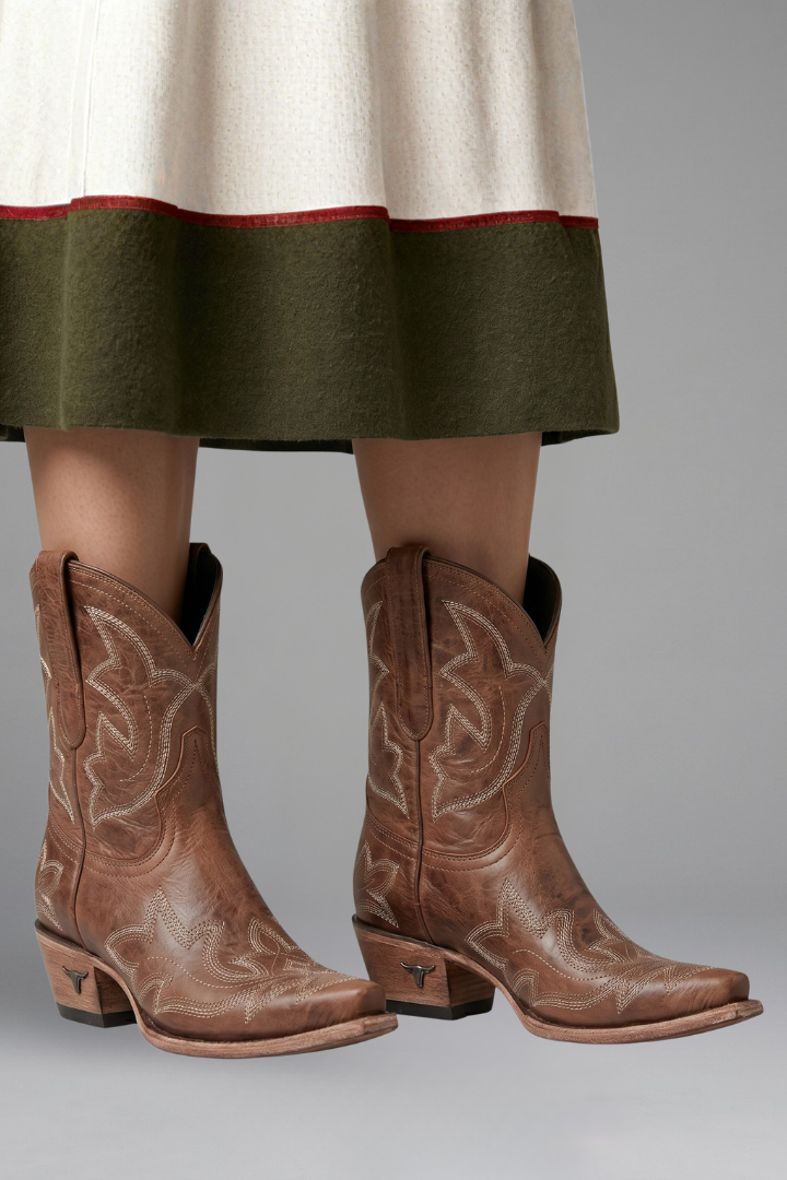 Women's Embroidered Western Boots, mid-calf - photo 3