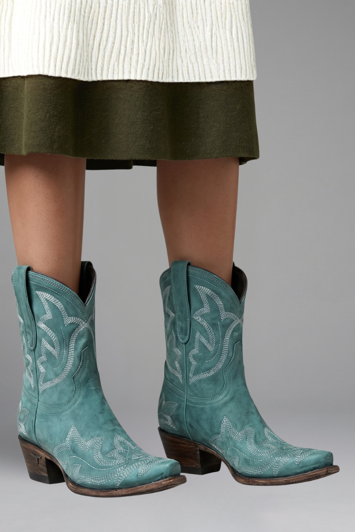 Women's Embroidered Western Boots, mid-calf - photo 4