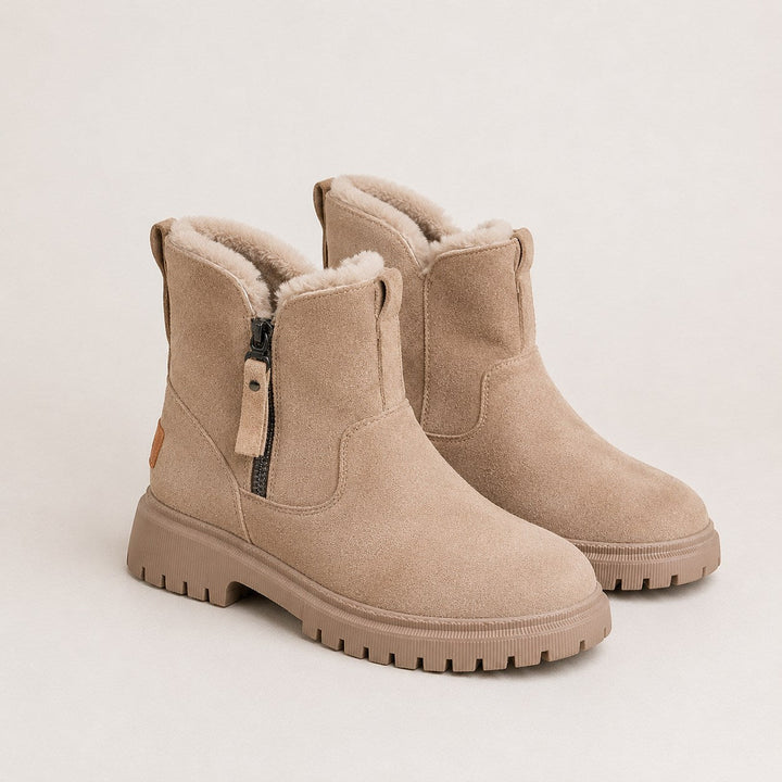 Women's Faux-Fur Lined Ankle Boots, warm winter - photo 1