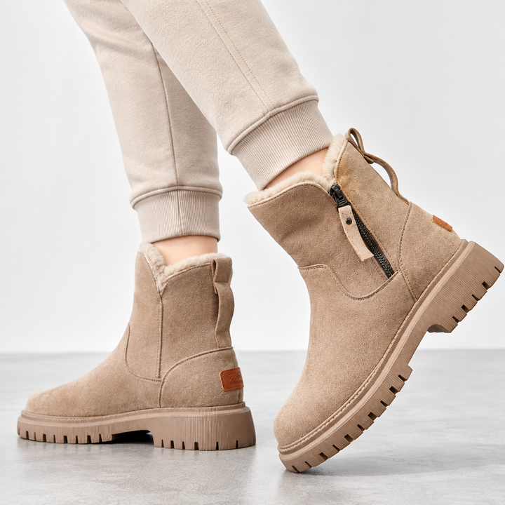 Women's Faux-Fur Lined Ankle Boots, warm winter - photo 2