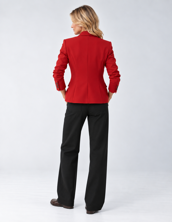 Women's Fitted One-Button Blazer, tailored silhouette - photo 2
