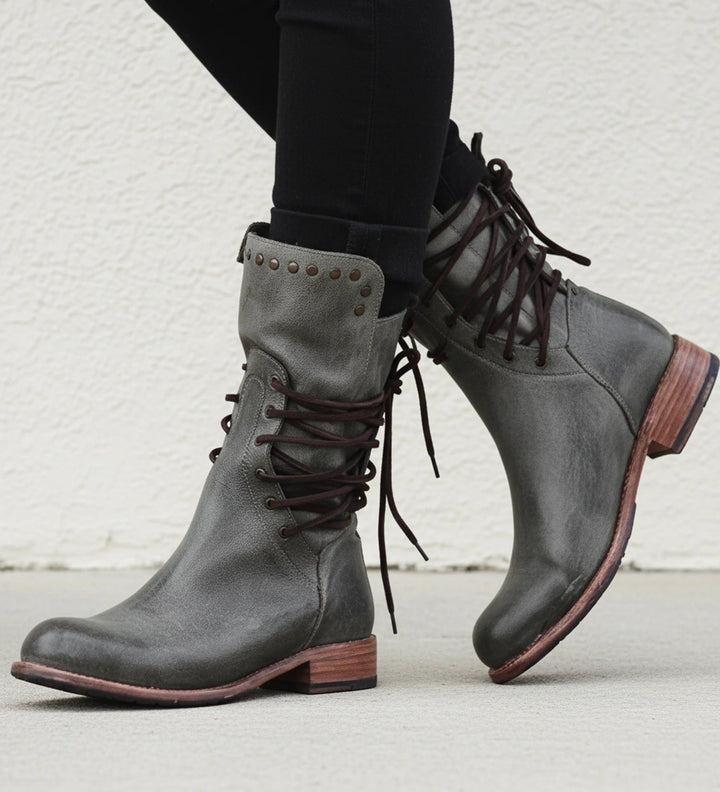 Women's Lace-Up Comfort Boots, cushioned sole - photo 3