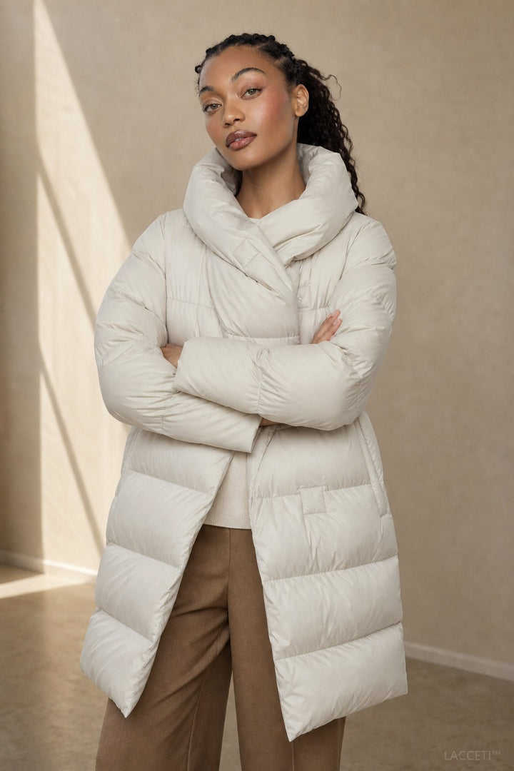 Women's Long Down Parka, hooded - photo 6