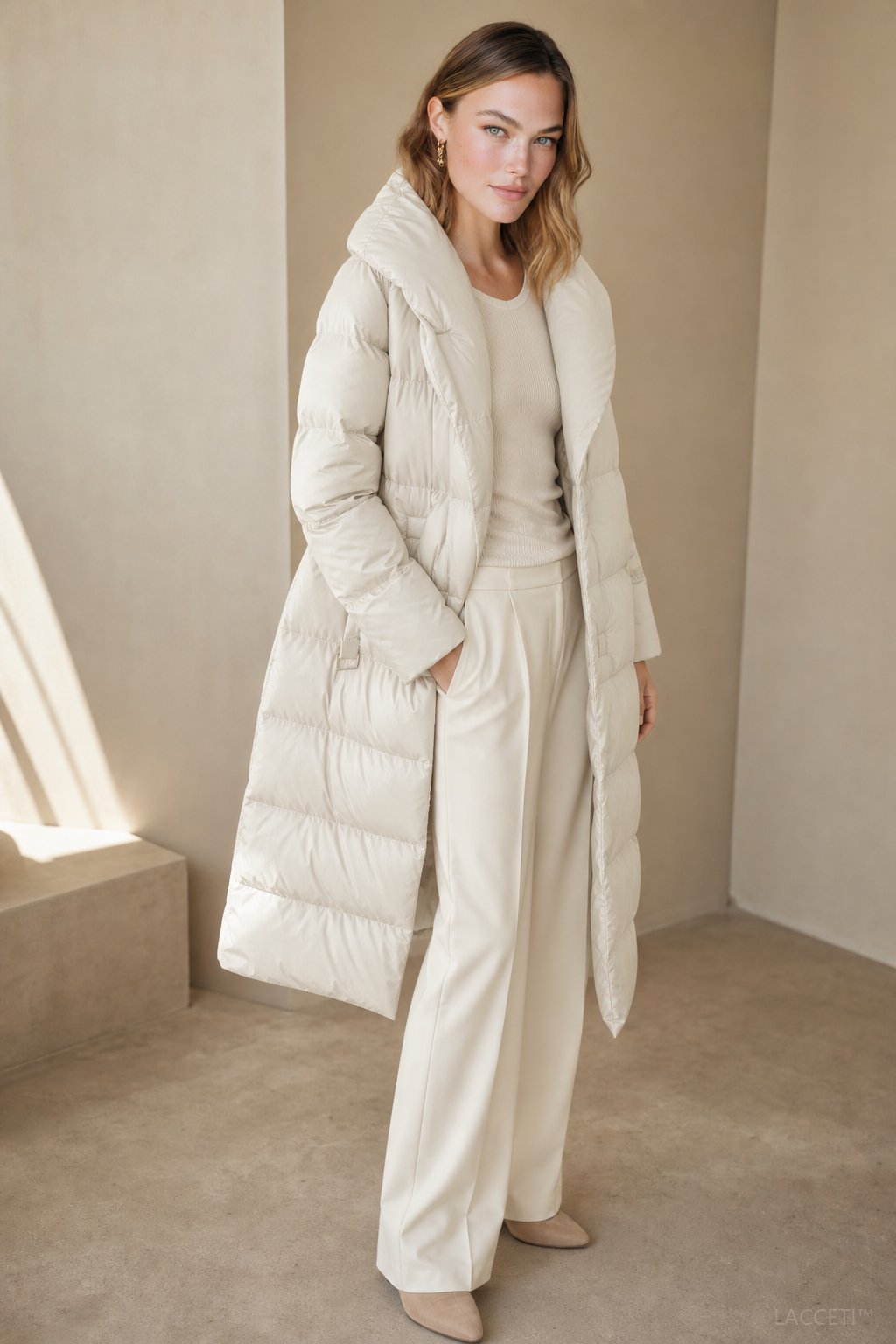 Women's Long Down Parka, hooded - photo 7
