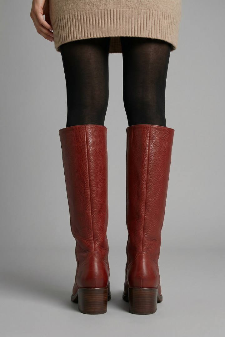 Women's Mid-Calf Shaft Boots, block heel - photo 5