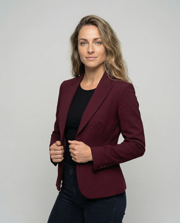 Women's Peplum Business Blazer, two-button - photo 6