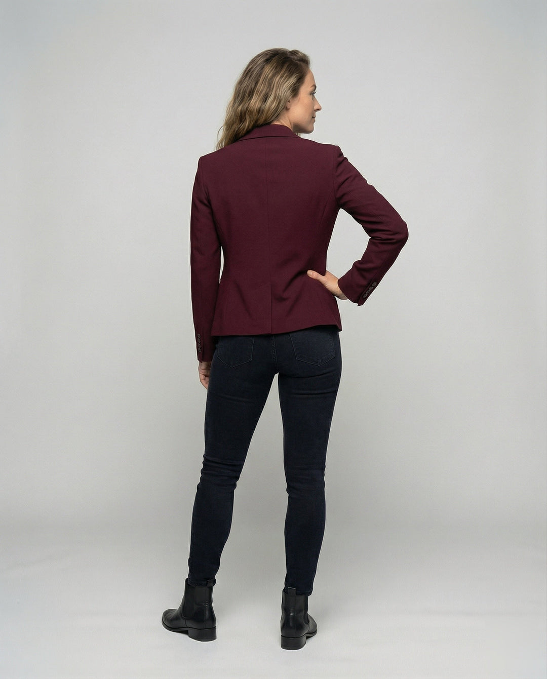 Women's Peplum Business Blazer, two-button - photo 8