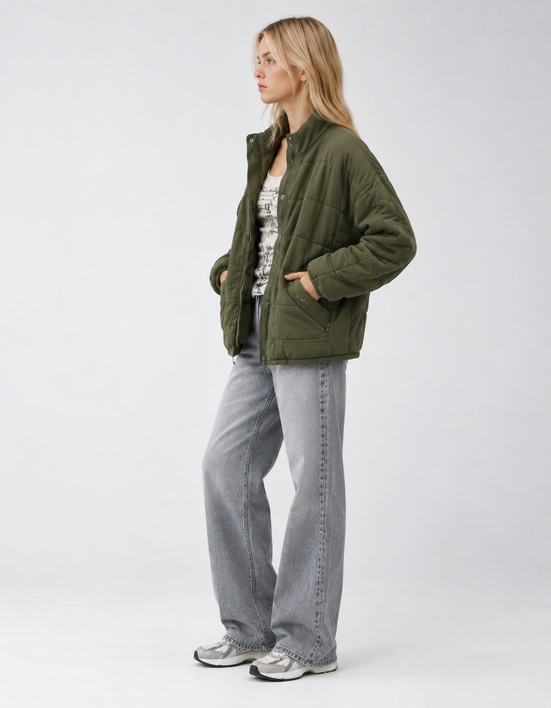 Women's Quilted Zip Jacket, lightweight - photo 2