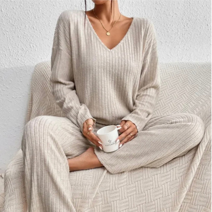 Women's Ribbed Lounge Set, two-piece - photo 1