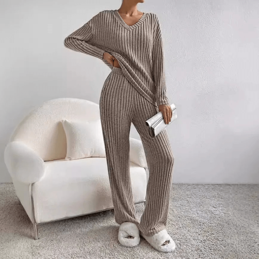 Women's Ribbed Lounge Set, two-piece - photo 14