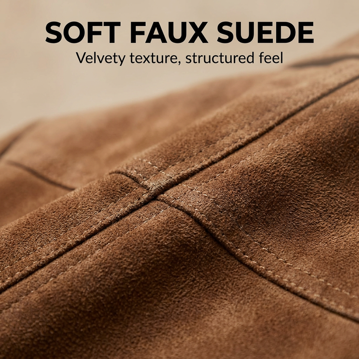 Women's Suede-Touch Button-Down Blazer, notch lapel - photo 9