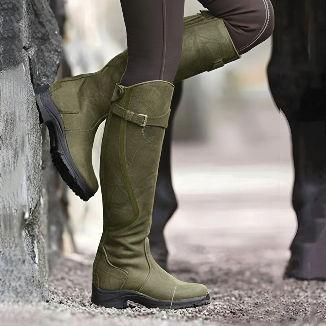 Women's Water-Resistant Knee-High Boots, side zip - photo 2