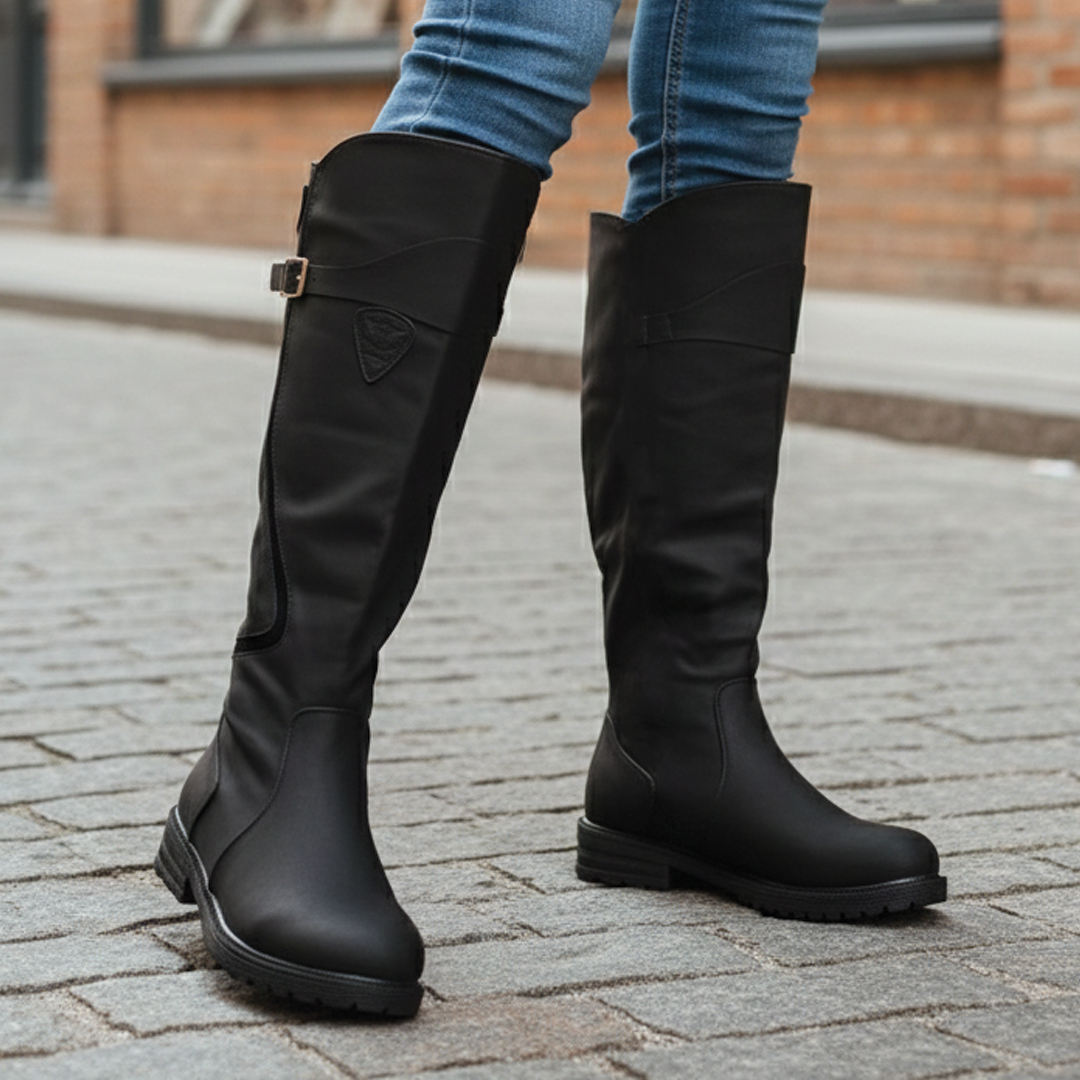 Women's Water-Resistant Knee-High Boots, side zip - photo 6