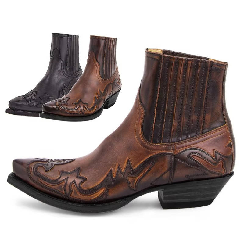 Women's Western Ankle Boots, pointed toe - photo 10