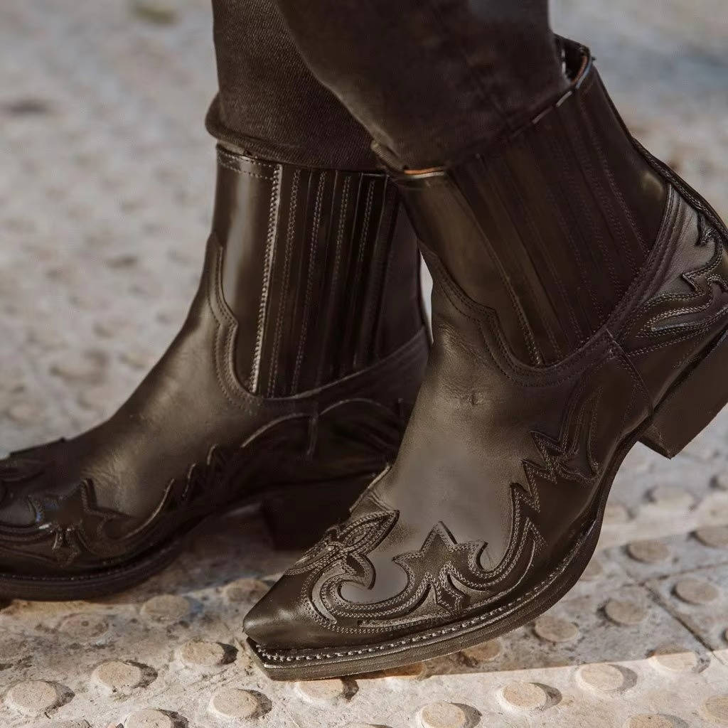 Women's Western Ankle Boots, pointed toe - photo 7
