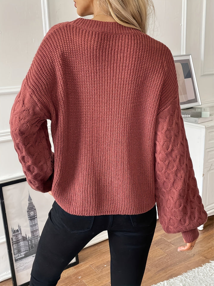 Trellis | Diamond Knit Pullover