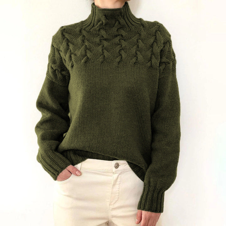 Women's Knit Turtleneck Sweater, 14 Colours, Fitted, Layering Piece