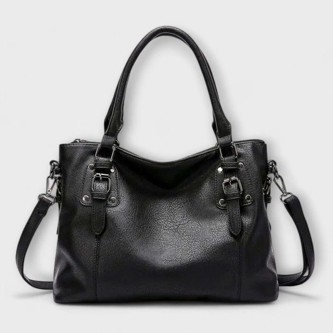 Mira shoulder bag side view with detachable strap