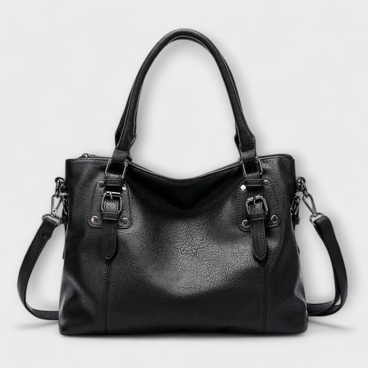 Mira shoulder bag side view with detachable strap