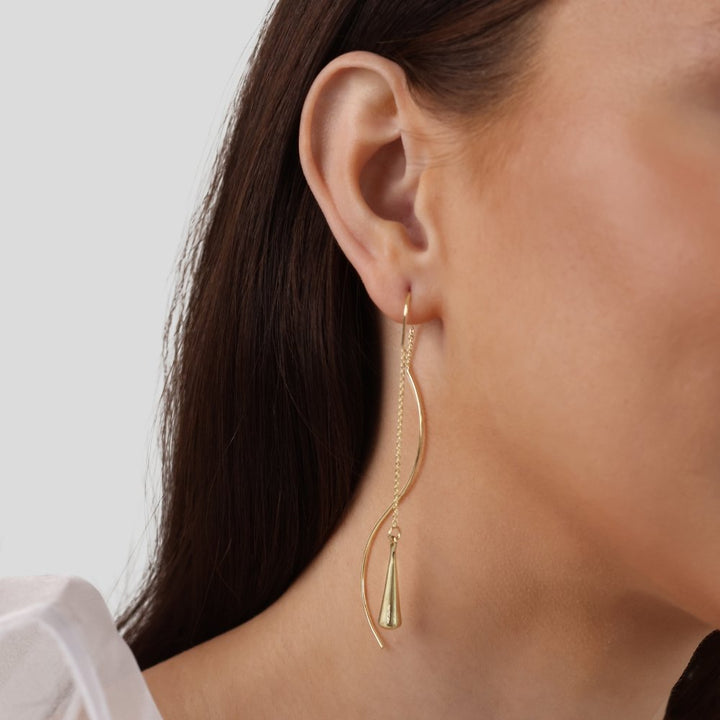 ELISHA | ELEGANT TEARDROP TASSEL EARRINGS