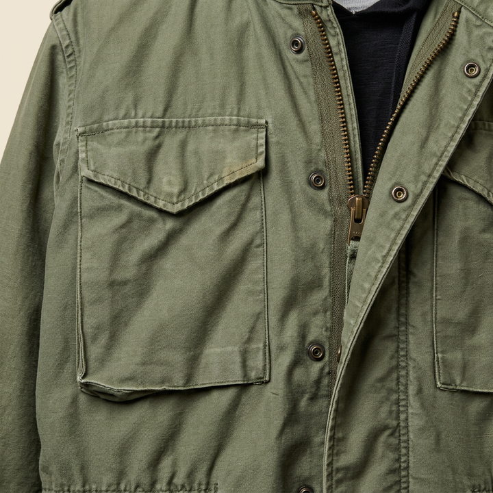 Boston M65 flap pocket placket detail