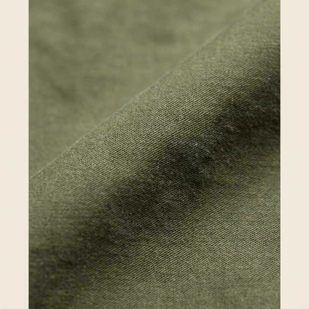 Boston M65 cotton sateen fabric close-up