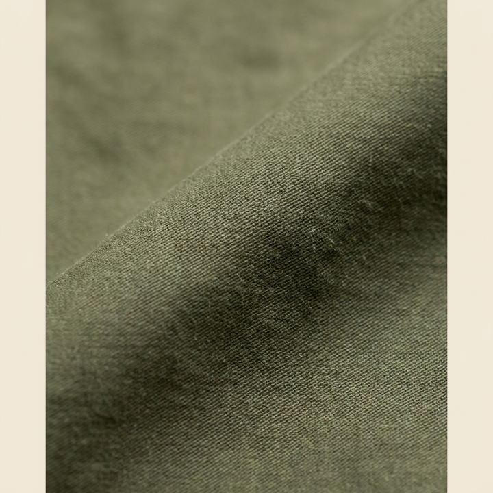 Boston M65 cotton sateen fabric close-up