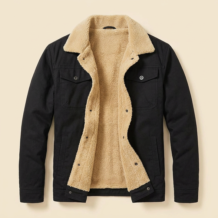 Travis bomber jacket black product flat-lay