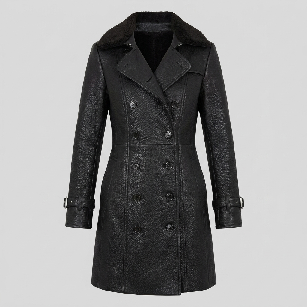 Elysian leather coat product
