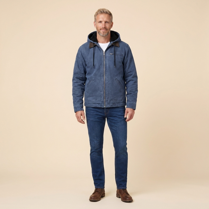 George jacket blue front