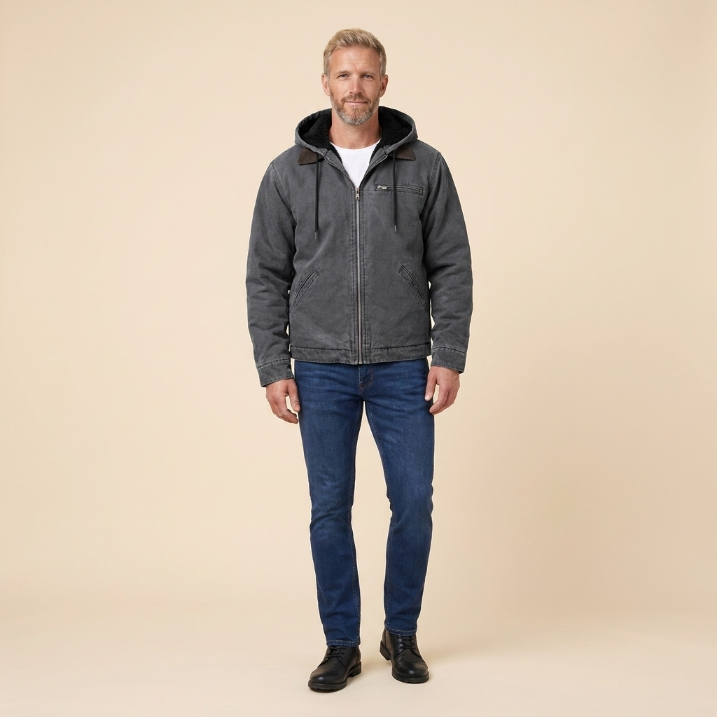 George jacket gray front
