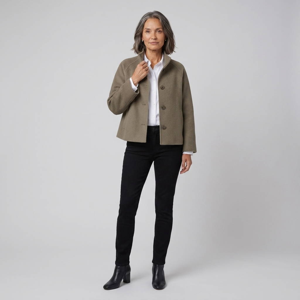 Judith jacket pose